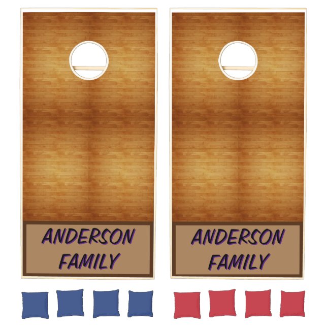 Wood Tile Cornhole Set (Set)