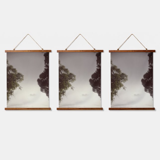 Wood Topped Wall Tapestry (Triple)