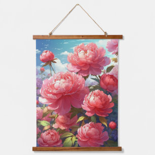 Wood Topped Wall Tapestry