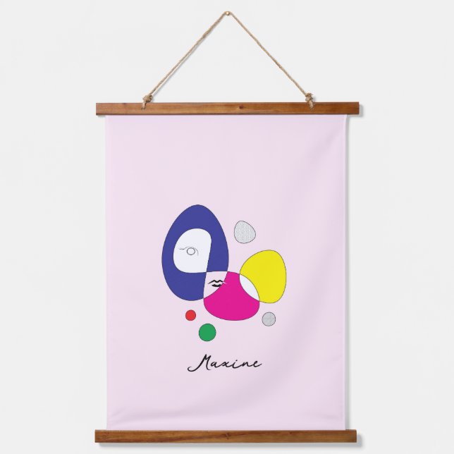 Wood Topped Wall Tapestry (Front)