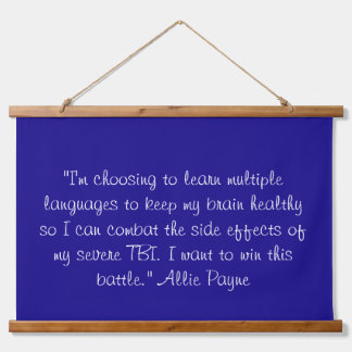 Wood Topped Wall Tapestry