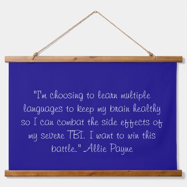 Wood Topped Wall Tapestry (Front)