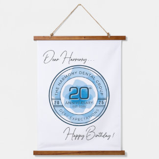 Wood Topped Wall Tapestry