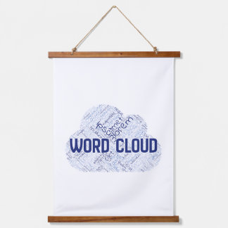 Wood Topped Wall Tapestry