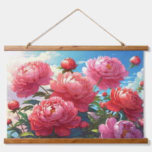 Wood Topped Wall Tapestry