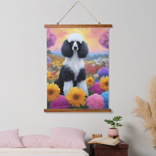 Wood Topped Wall Tapestry