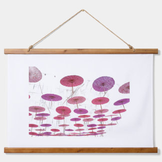 Wood Topped Wall Tapestry