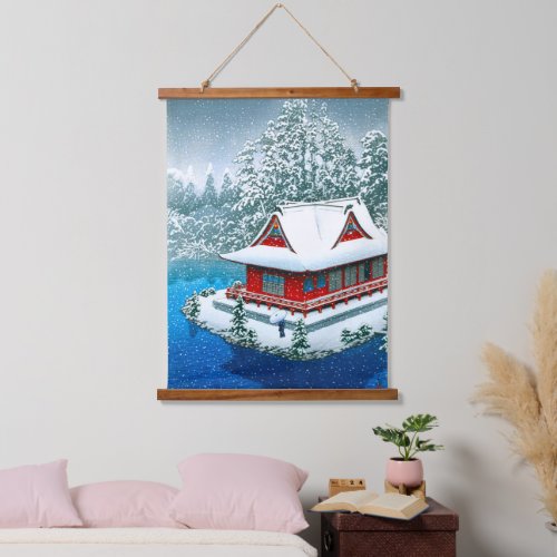 Wood Topped Wall Tapestry