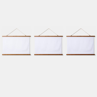 Wood Topped Wall Tapestry