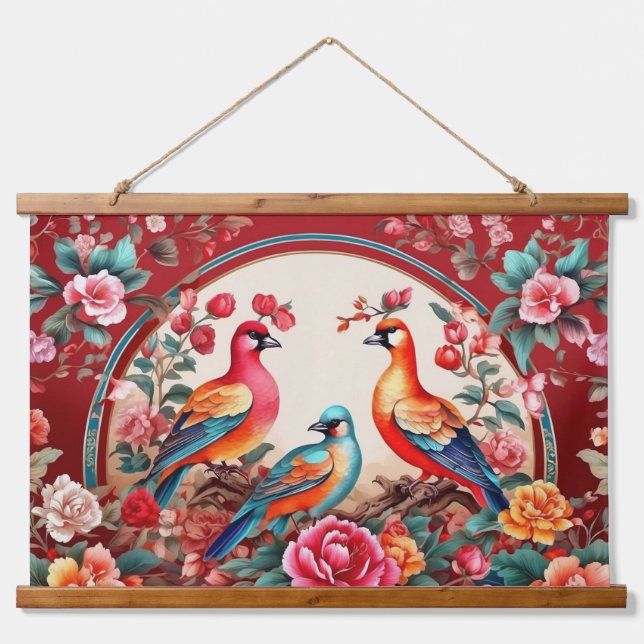 Wood Topped Wall Tapestry (Front)
