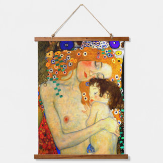 Wood Topped Wall Tapestry