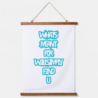 Wood Topped Wall Tapestry