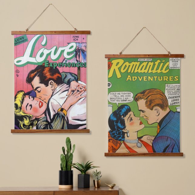 Wood Topped Wall Tapestry (Asymmetrical)