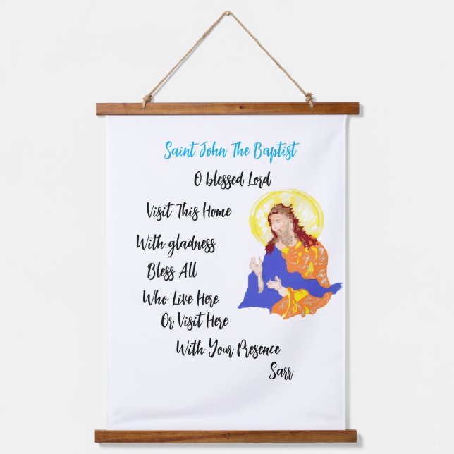 Wood Topped Wall Tapestry (Front)