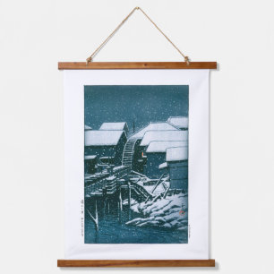 Wood Topped Wall Tapestry