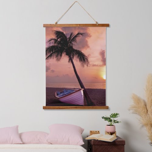 Wood Topped Wall Tapestry