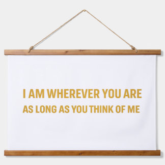 Wood Topped Wall Tapestry