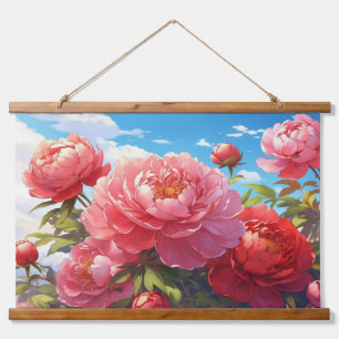 Wood Topped Wall Tapestry