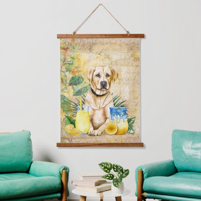 Wood Topped Wall Tapestry (Living Room)
