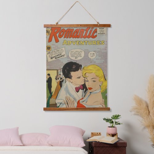 Wood Topped Wall Tapestry