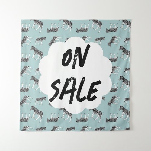 Wood Topped Wall Tapestry _ Creative Store Sign