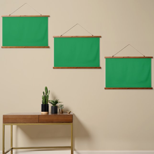 Wood Topped Wall Tapestry | Extra‑Large Décor (Asymmetrical)