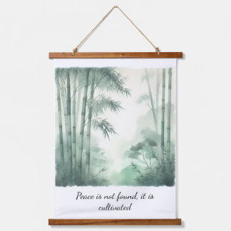 Wood Topped Wall Tapestry Paz