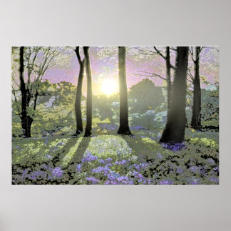 Wood Topped Wall Tapestry Poster