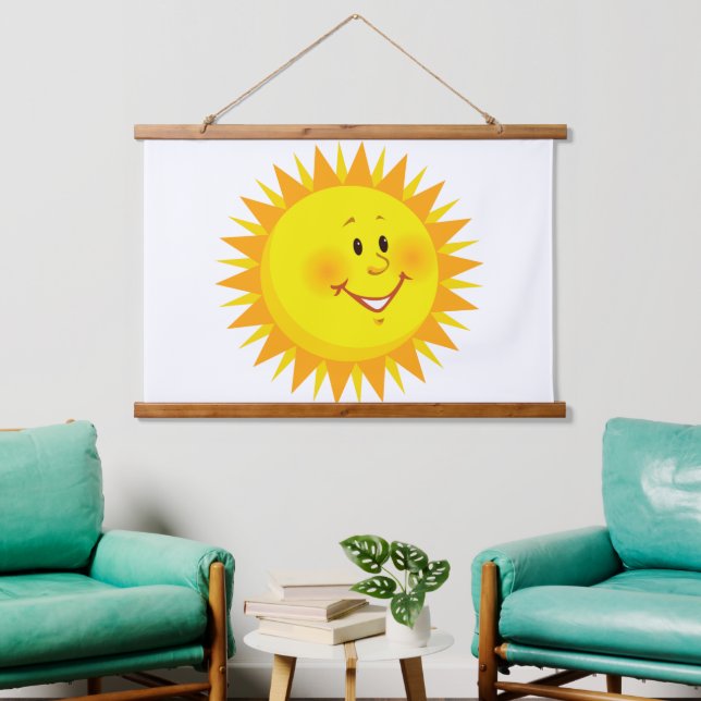 Wood Topped Wall Tapestry Sunshine (Living Room)
