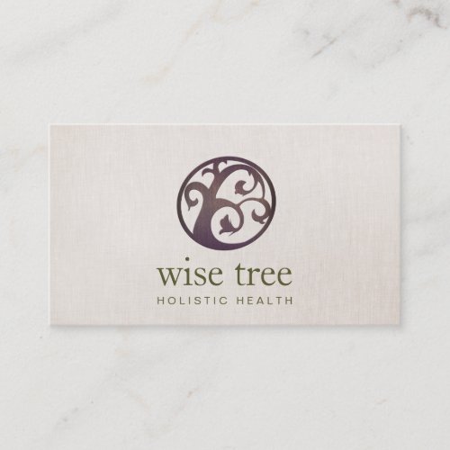 Wood Tree Alternative Medicine and Holistic Health Business Cards