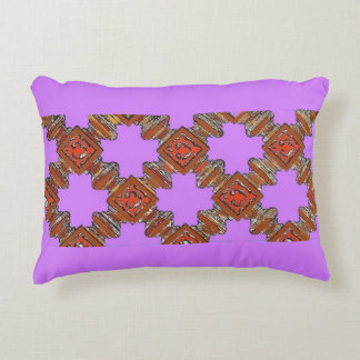 wood turnings print accent pillow