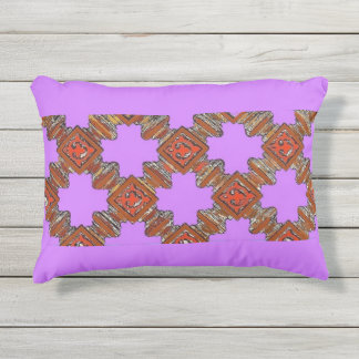 wood turnings print outdoor pillow