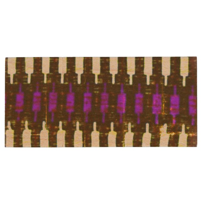 wood usb flash drive 64 mb (Back)