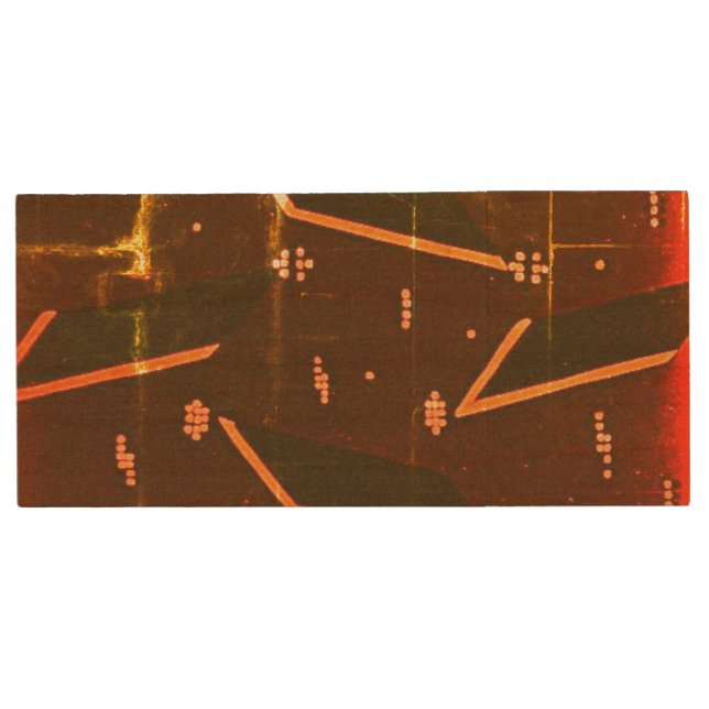 wood usb flash drive 64 mb (Front)