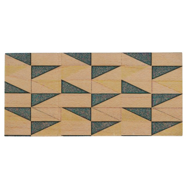 wood usb flash drive 64 mb (Back)