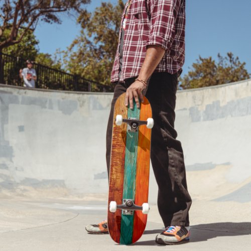 Wood vintage design skateboard