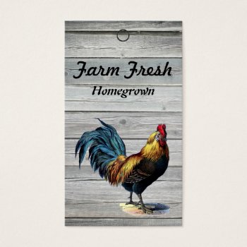 Wood Vintage Rooster Homemade Price Tags by MarceeJean at Zazzle