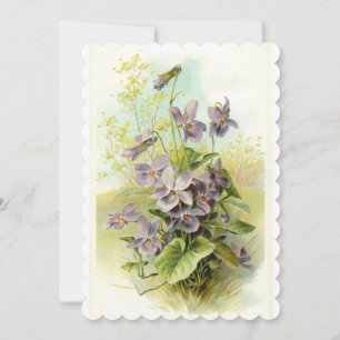 Wood Violets Thank You Card