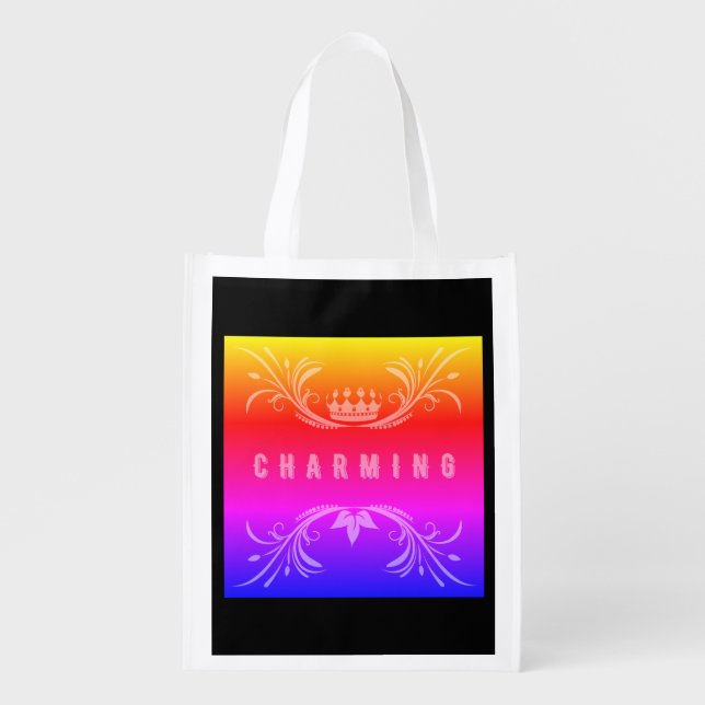 Wood Wall Art Grocery Bag (Front)