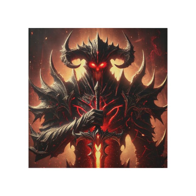 Wood Wall Art HELLBLADE INFERNO (Front)