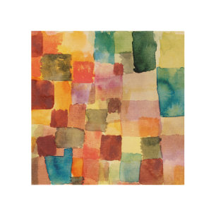 WOOD WALL ART : PAUL KLEE : UNTITLED : 1914