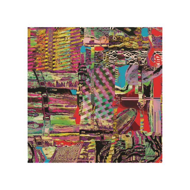 Wood Wall Art – Urban Fractals (Front)