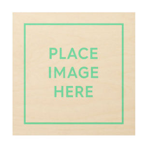 Wood Wall Art with Frame - 12"x12"