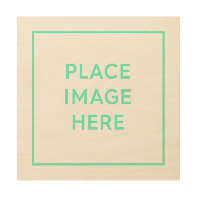 Wood Wall Art with Frame - 12"x12" (Front)