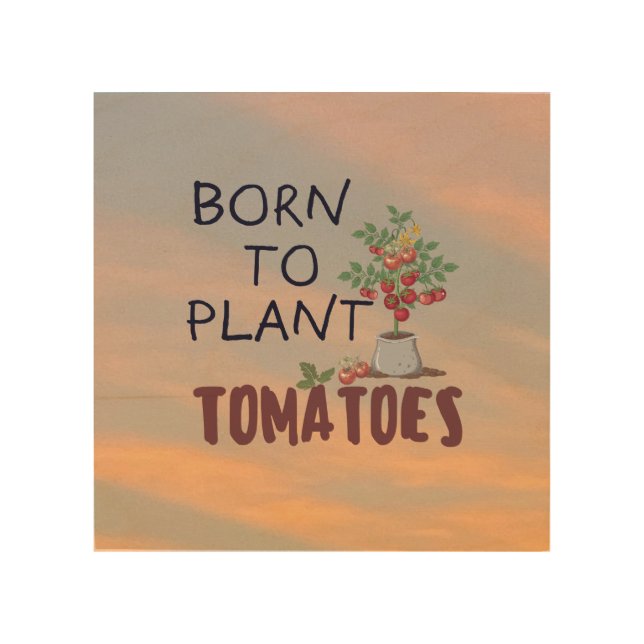 Wood wall art with funny gardener quote (Front)