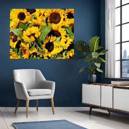 Wood Wall Art Yellow Sunflower Beautiful
