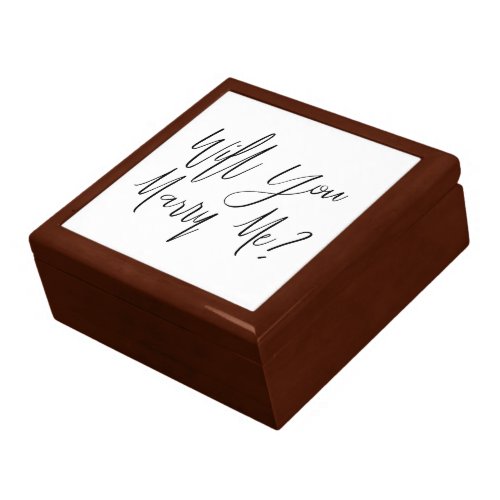 Wood Wedding Ring Jewelry Box Marriage Proposal