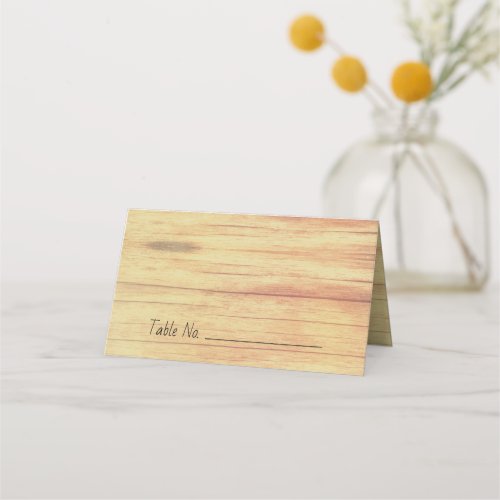 Wood Wedding Table Number Standing Escort Cards