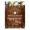 Wood & White Roses  Floral Engagement Party Sign