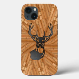 Wood - White Tail Buck Deer iPhone 13 Case